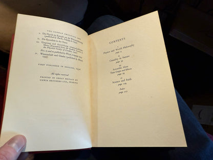 Max Planck : The Philosophy of Physics : Science Classic : 1st Edition 1936