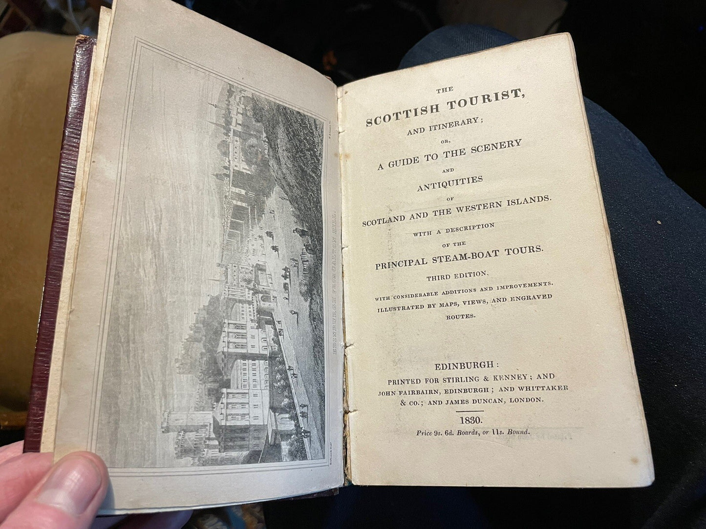 1830 The Scottish Tourist : Folding Maps & Engravings Scenery Scotland Guide