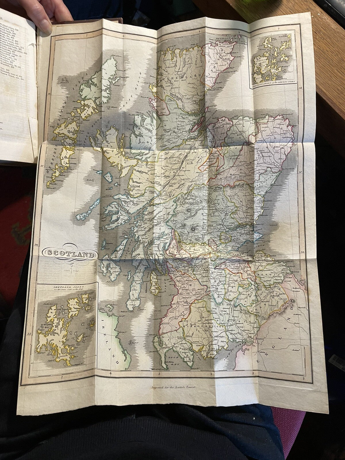 1830 The Scottish Tourist : Folding Maps & Engravings Scenery Scotland Guide