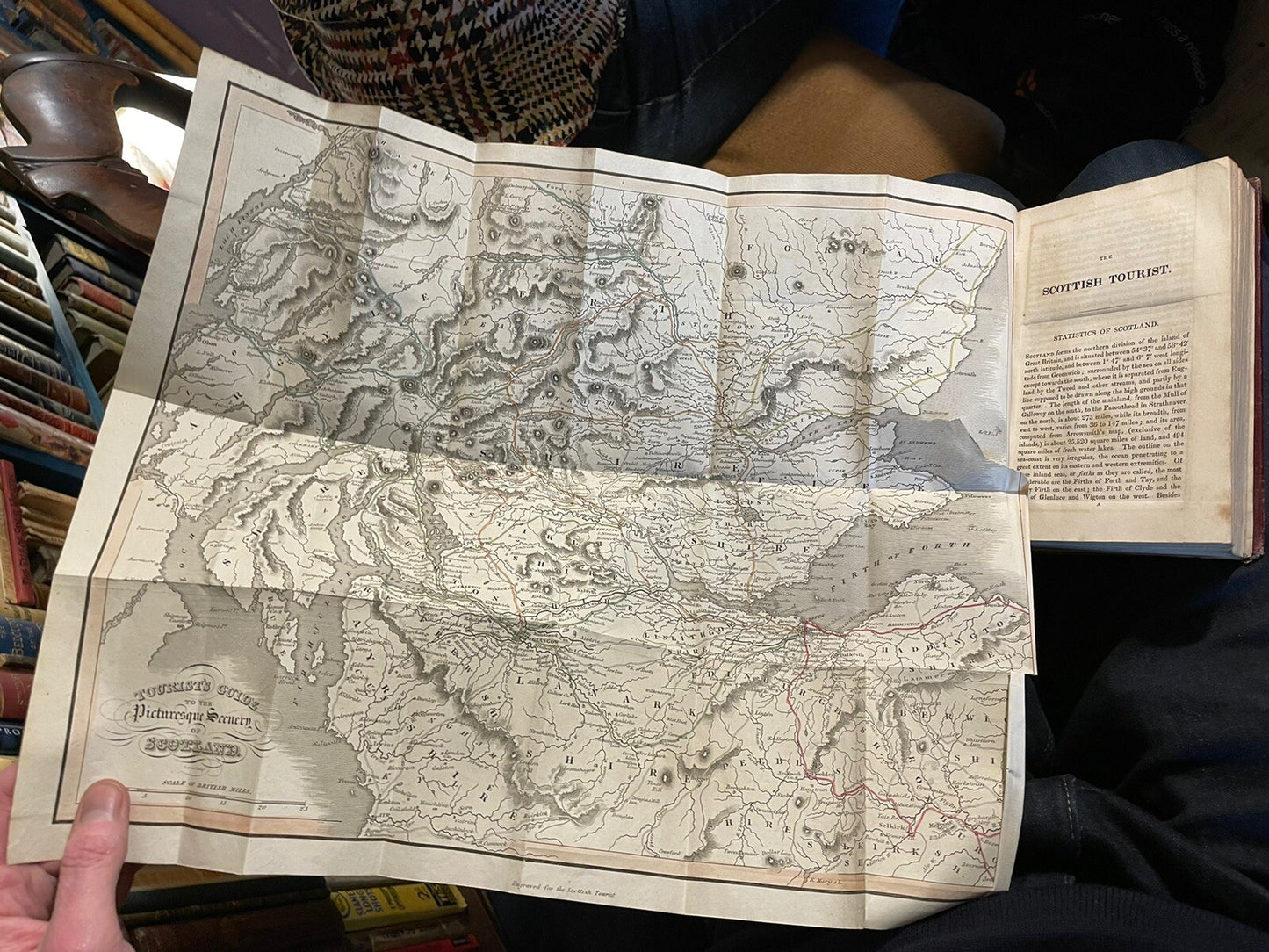 1830 The Scottish Tourist : Folding Maps & Engravings Scenery Scotland Guide