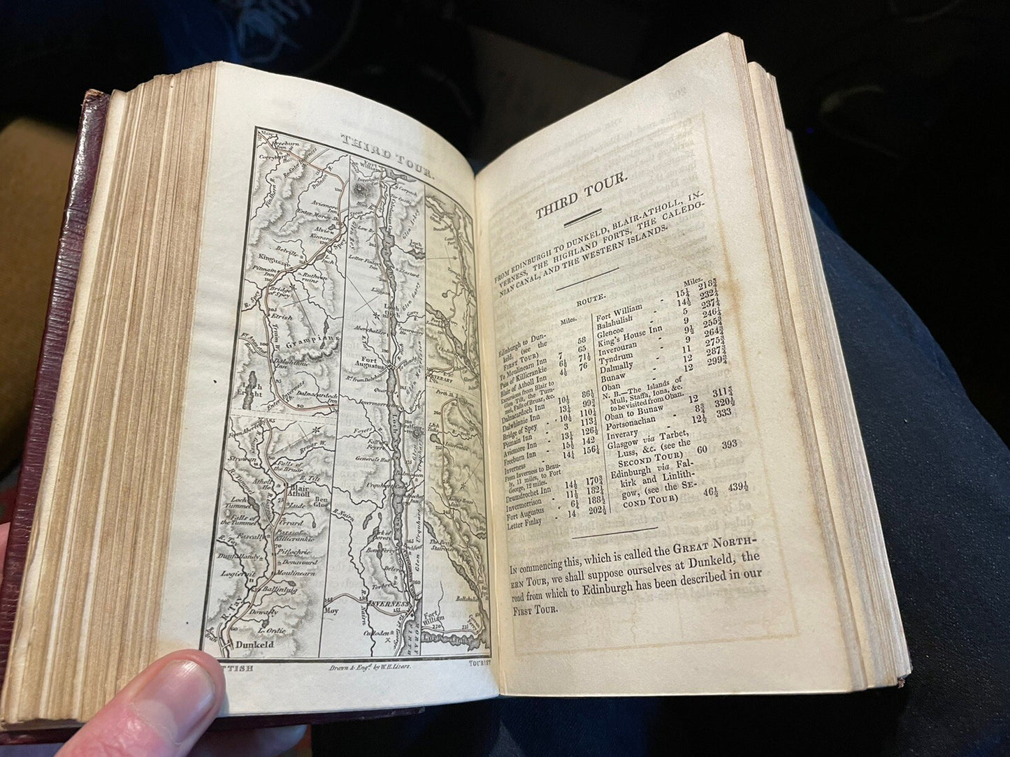 1830 The Scottish Tourist : Folding Maps & Engravings Scenery Scotland Guide