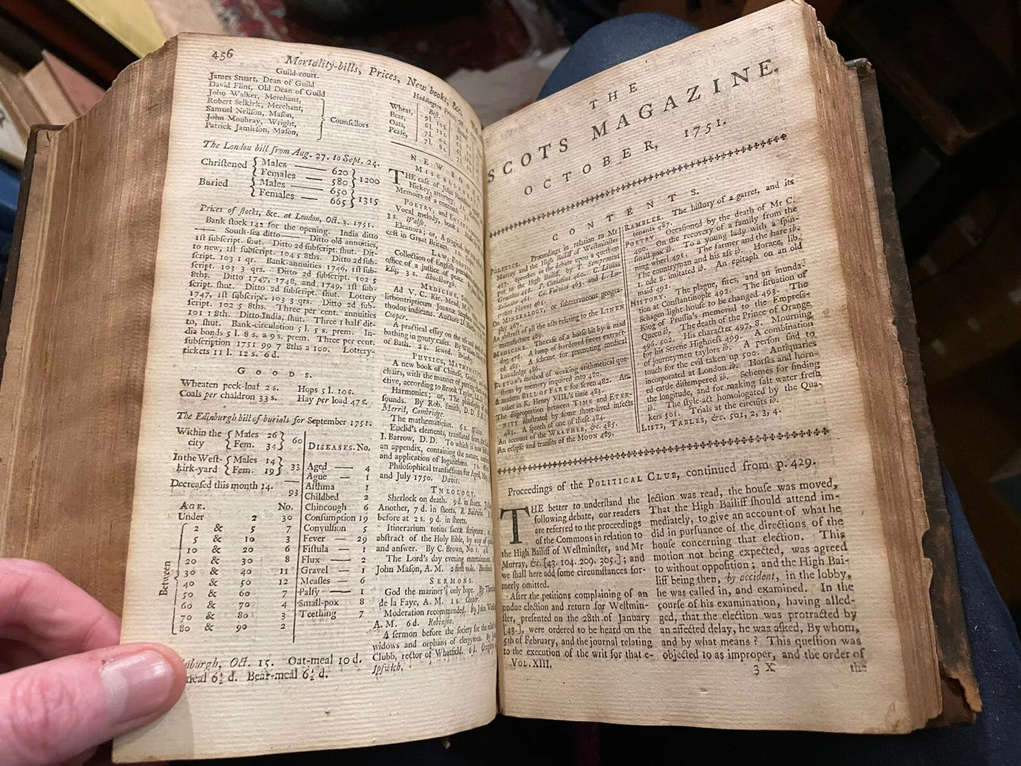 1751 Scots Magazine : Volume XIII : Scottish Interest