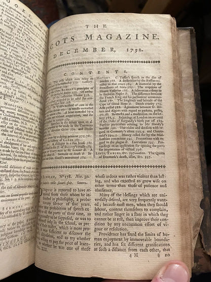 1751 Scots Magazine : Volume XIII : Scottish Interest