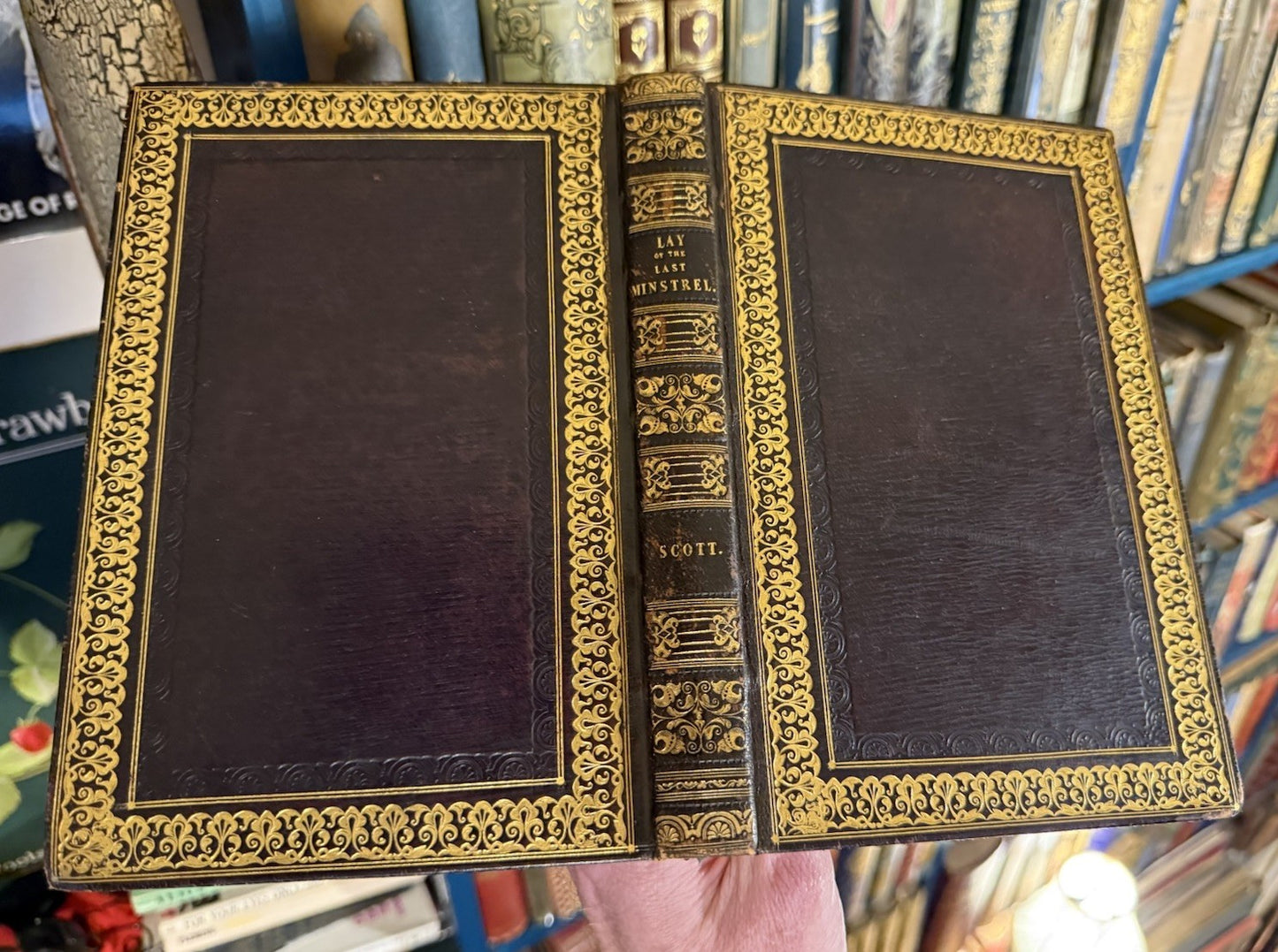 1823 Sir Walter Scott : Lay of the Last Minstrel : A Poem : Fine Leather Binding