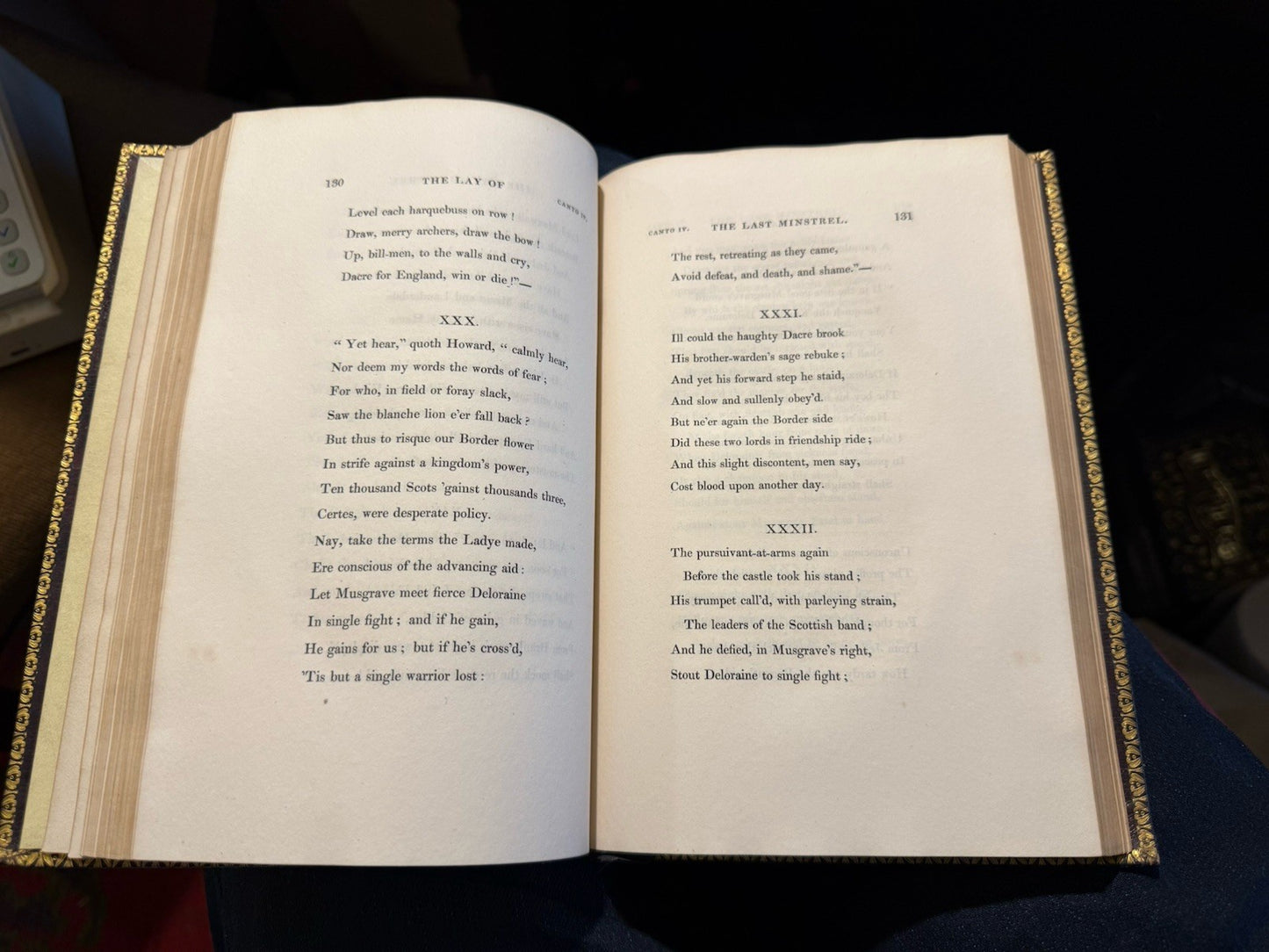 1823 Sir Walter Scott : Lay of the Last Minstrel : A Poem : Fine Leather Binding