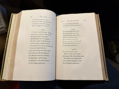 1823 Sir Walter Scott : Lay of the Last Minstrel : A Poem : Fine Leather Binding