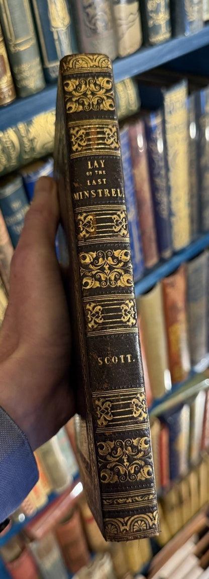 1823 Sir Walter Scott : Lay of the Last Minstrel : A Poem : Fine Leather Binding