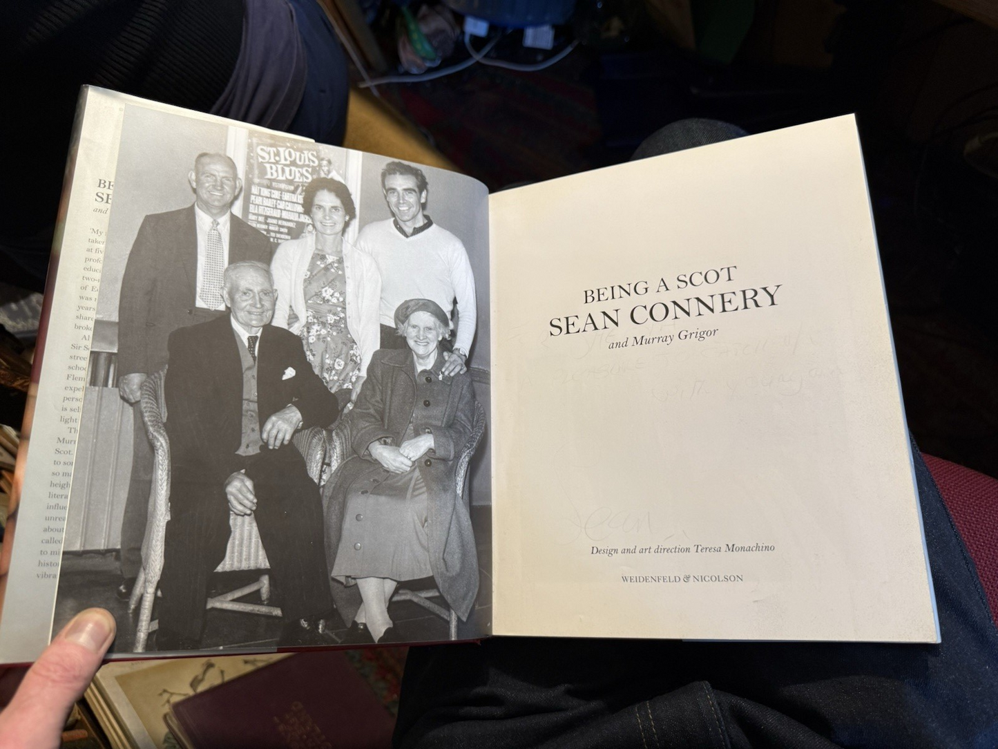 Sean Connery ( James Bond ) **ONLY SIGNED COPY** Being a Scot : Murray Grigor