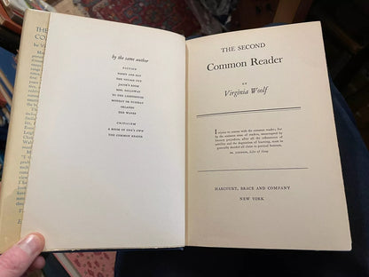 Virginia Woolf : The Second Common Reader : 1st/1st US Ed 1932 : A Fine Copy