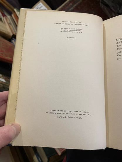 Virginia Woolf : The Second Common Reader : 1st/1st US Ed 1932 : A Fine Copy