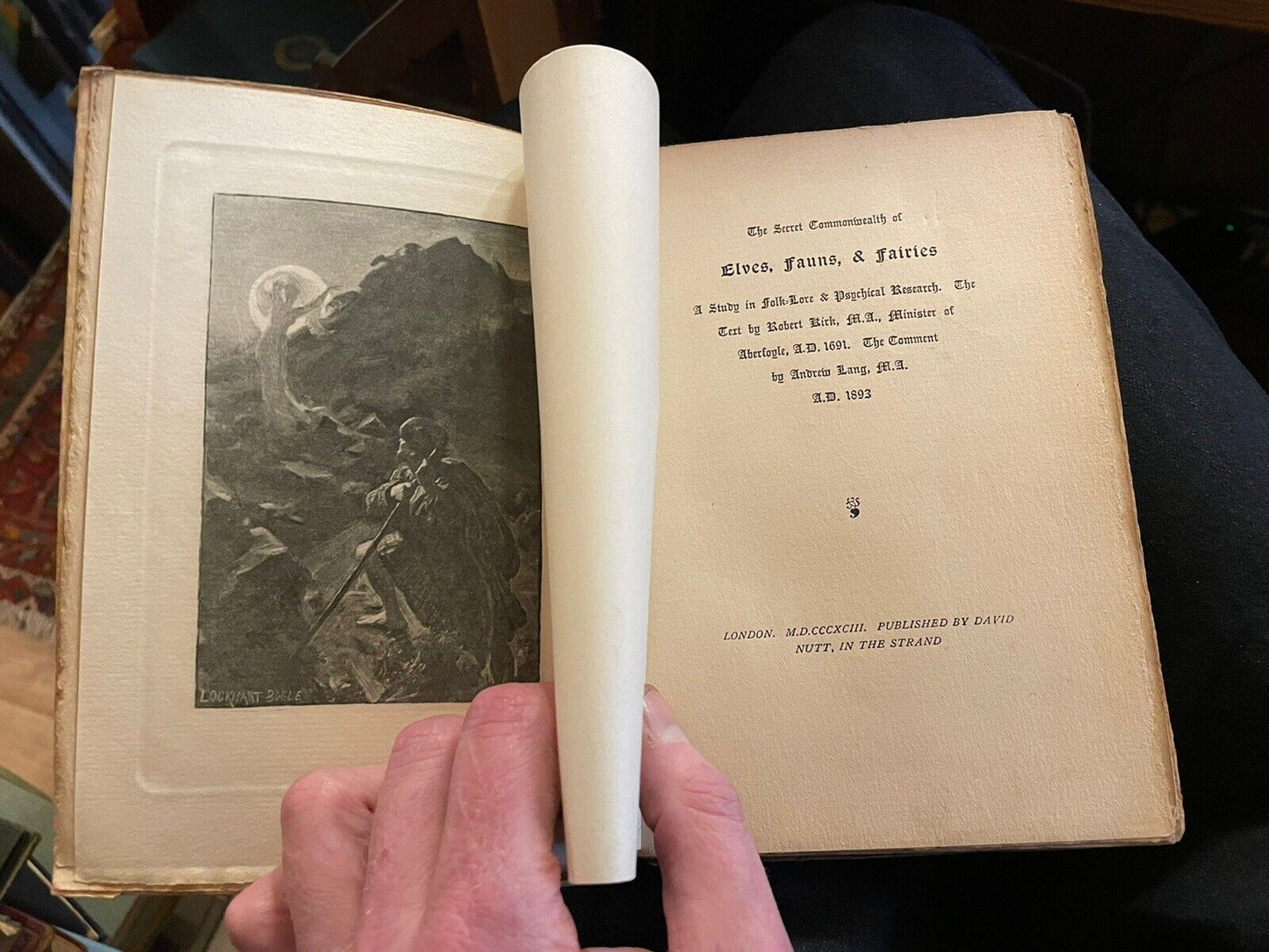 1893 Secret Commonwealth of Elves Fauns & Fairies : Robert Kirk / Andrew Lang