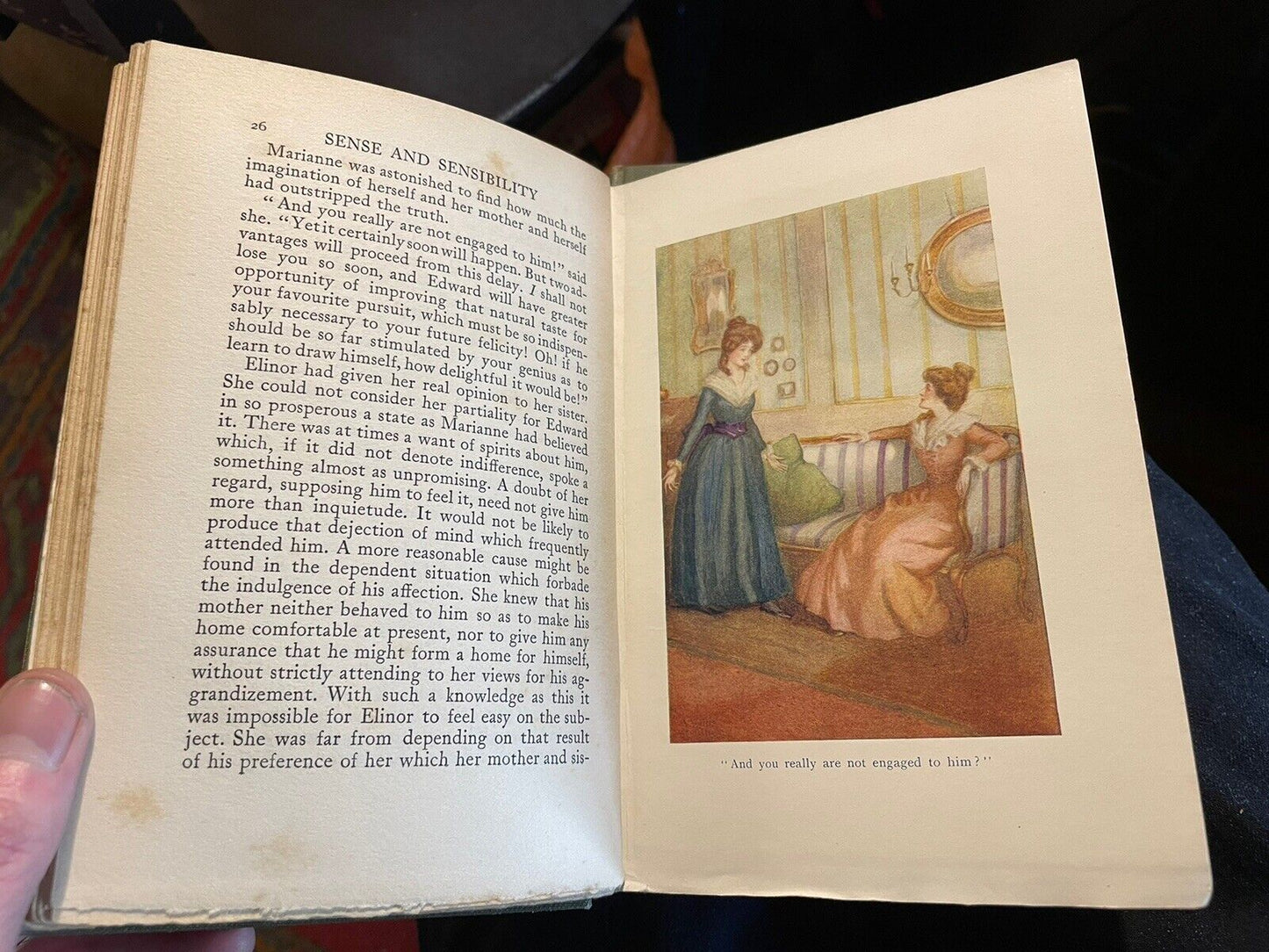 1908 Jane Austen : Sense and Sensibility (2 Volumes) Illus by A Wallis Mills
