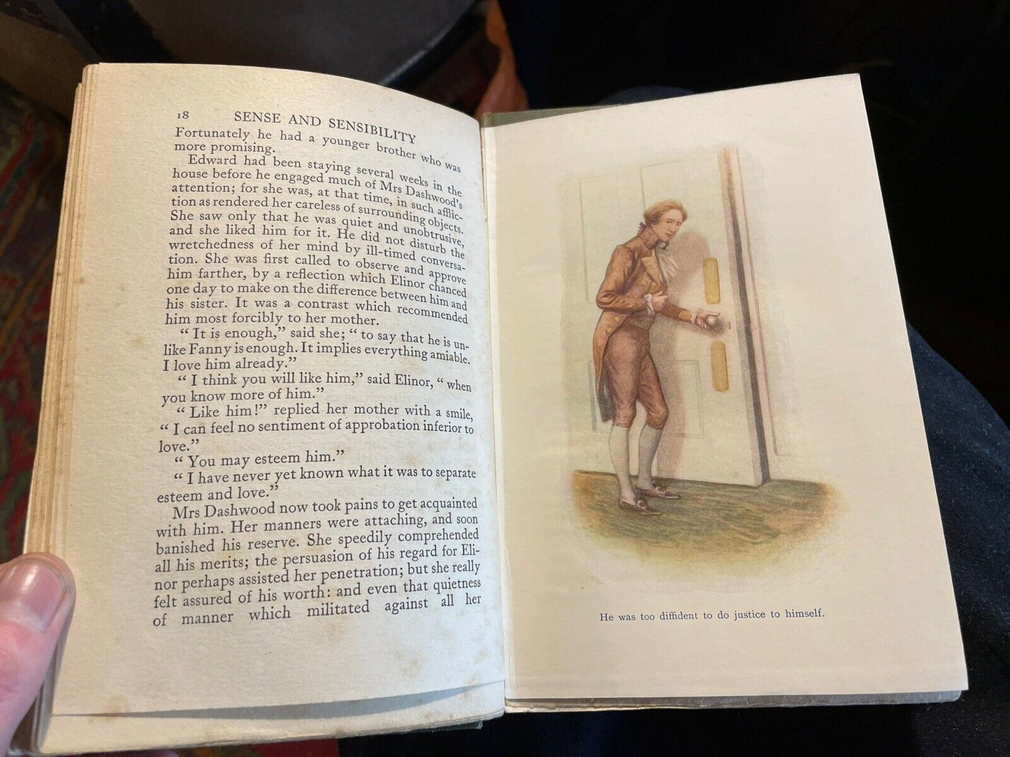 1908 Jane Austen : Sense and Sensibility (2 Volumes) Illus by A Wallis Mills