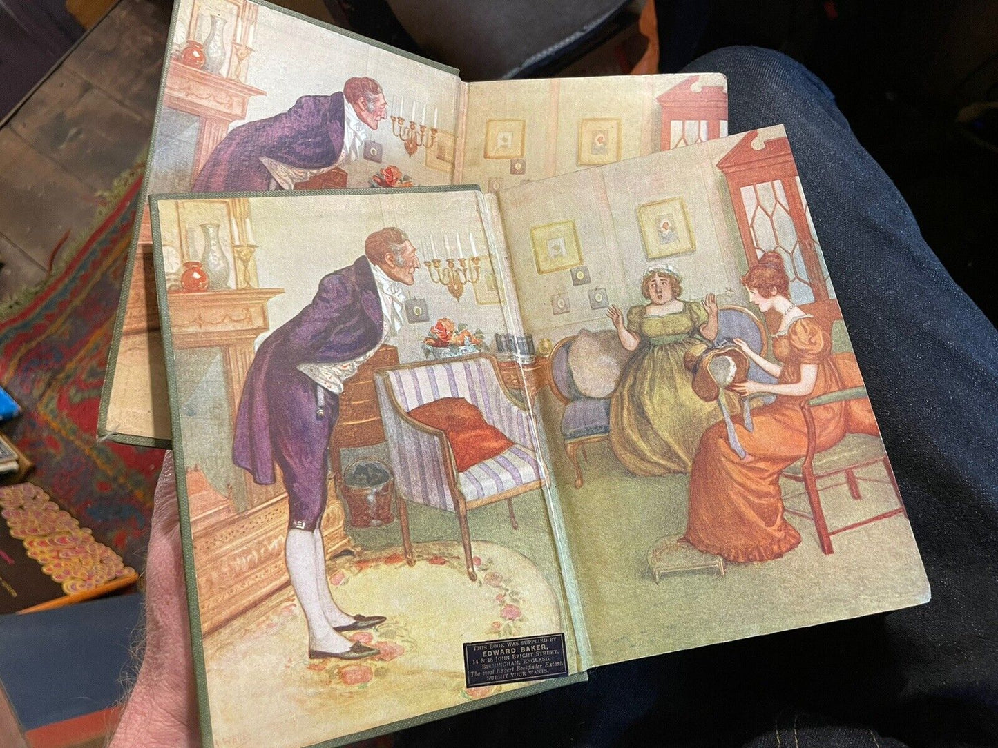 1908 Jane Austen : Sense and Sensibility (2 Volumes) Illus by A Wallis Mills