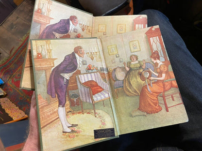 1908 Jane Austen : Sense and Sensibility (2 Volumes) Illus by A Wallis Mills