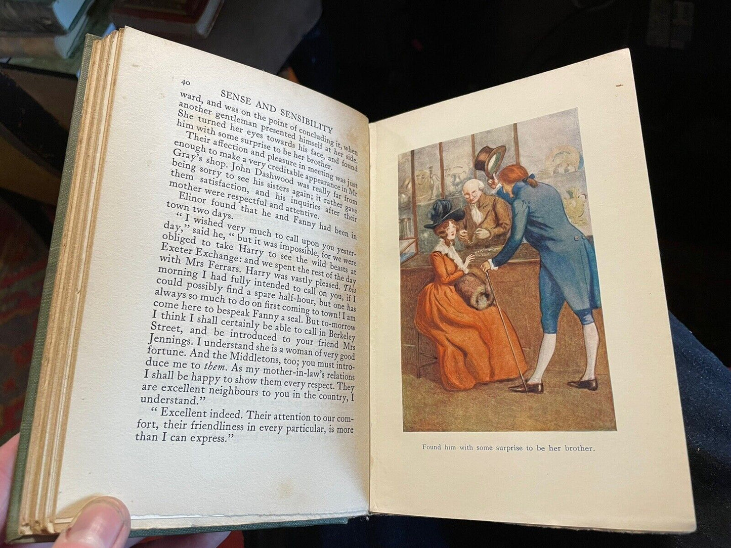 1908 Jane Austen : Sense and Sensibility (2 Volumes) Illus by A Wallis Mills