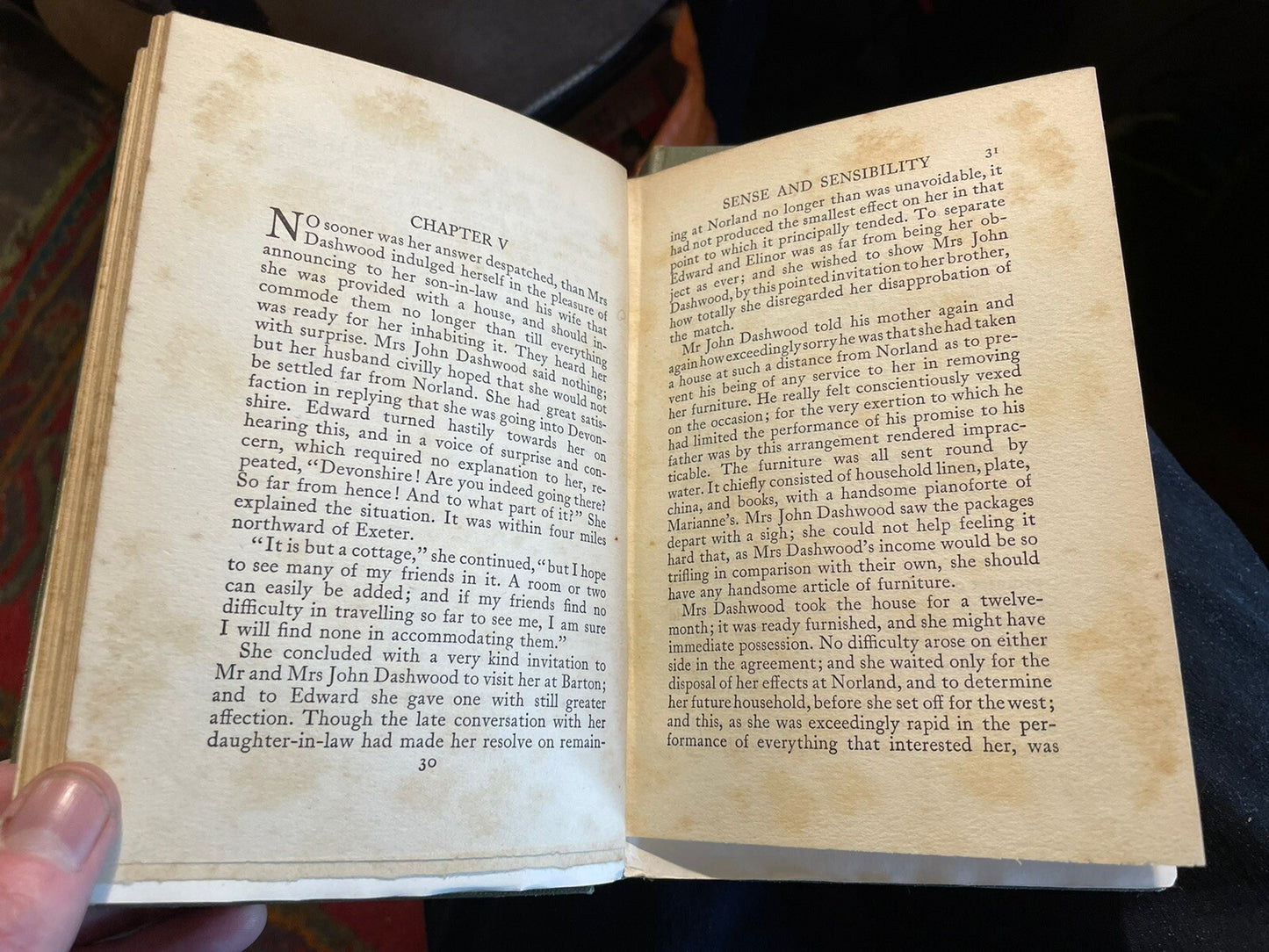 1908 Jane Austen : Sense and Sensibility (2 Volumes) Illus by A Wallis Mills