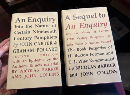 An Enquiry into the Nature of Certain Nineteenth Century Pamphlets + Sequel