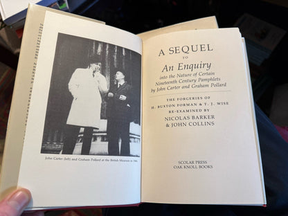 An Enquiry into the Nature of Certain Nineteenth Century Pamphlets + Sequel