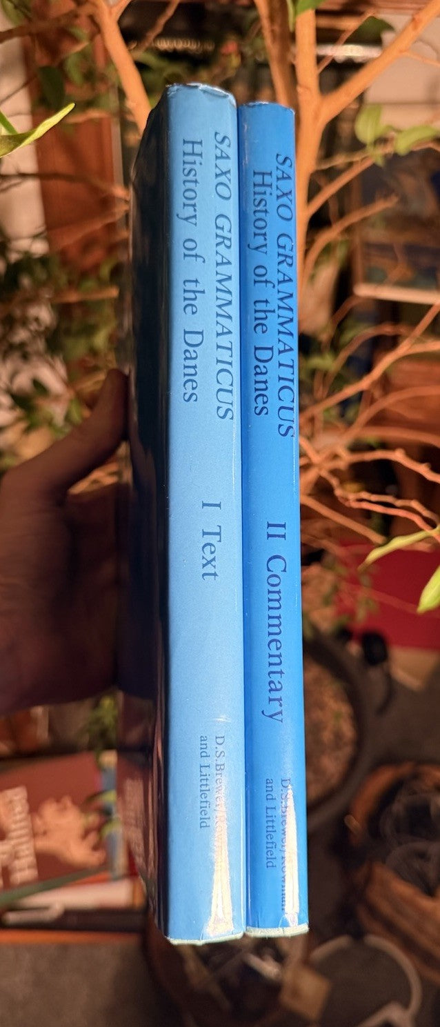 Saxo Grammaticus : History of the Danes (2 Vols) : Hilda Ellis Davidson 1979