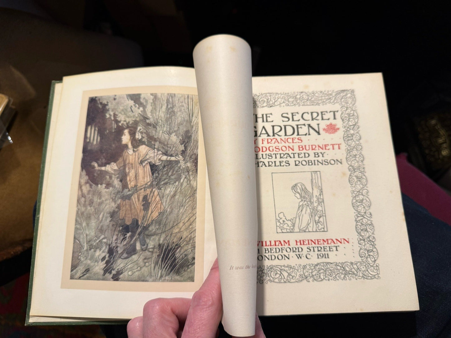 1911 The Secret Garden : Frances Hodgson Burnett : Charles Robinson 1st/1st