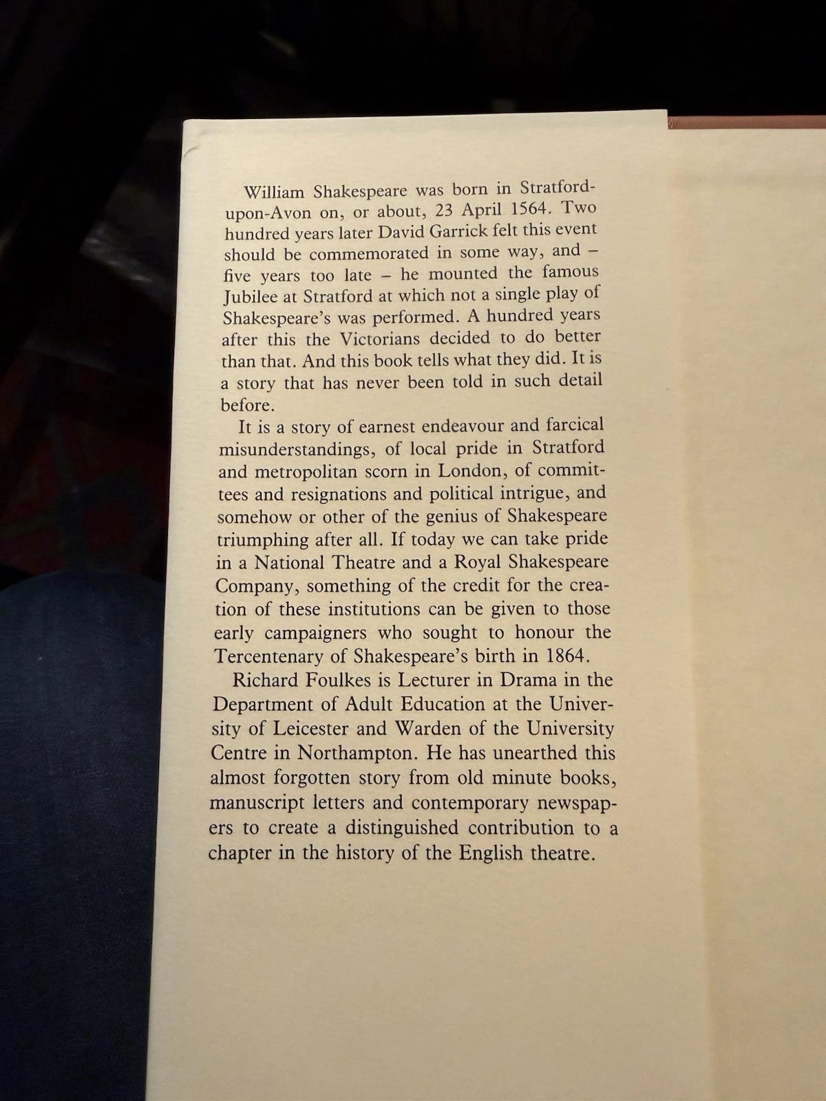 The Shakespeare Tercentenery of 1864 : Foulkes : Society for Theatre Research