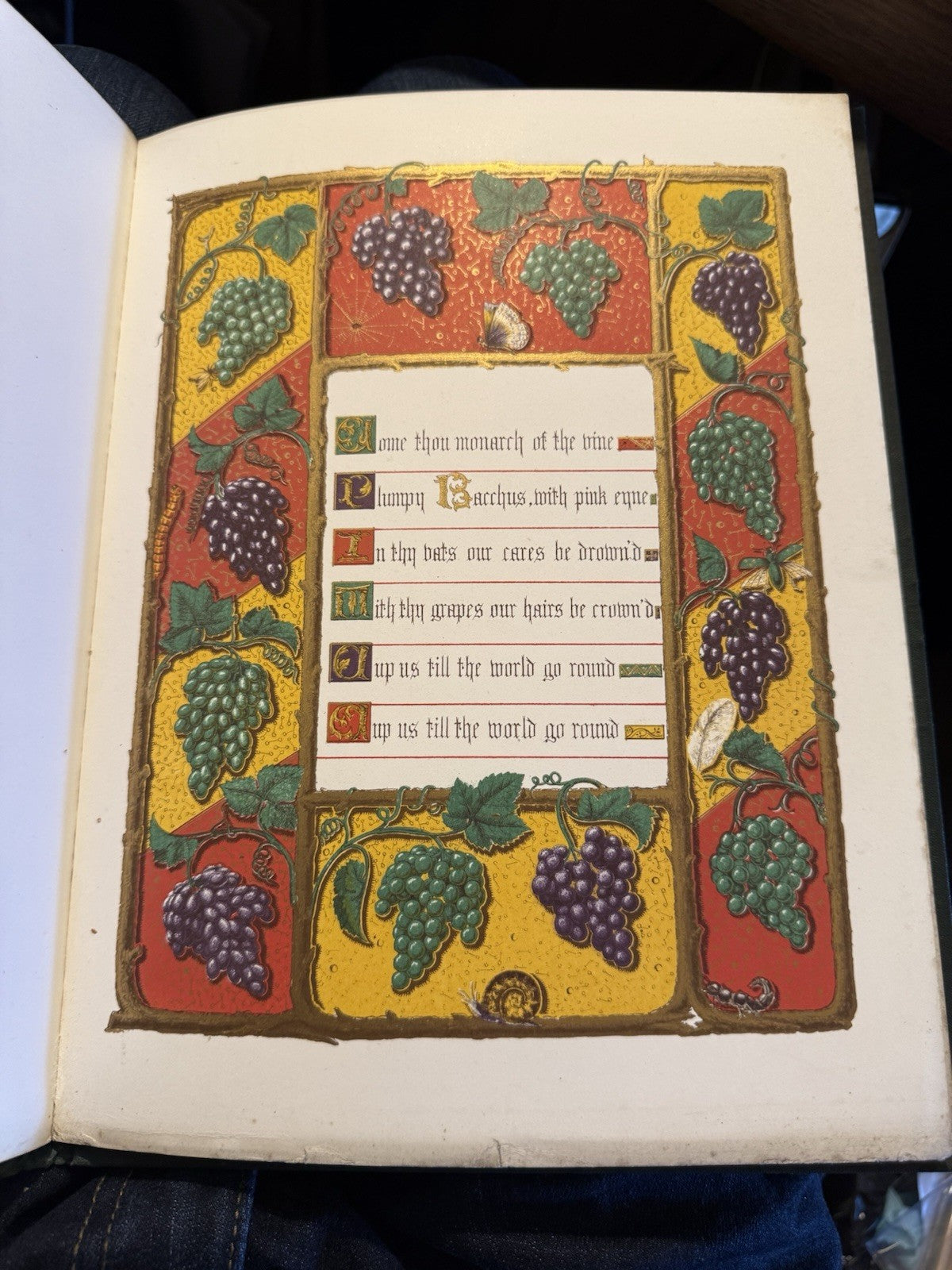 1865 Songs of Shakespeare : Illuminated by H C Hoskyns Abrahall : Beautiful Book
