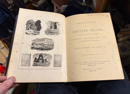 1891 A Description of the Shetland Islands : Samuel Hibbert