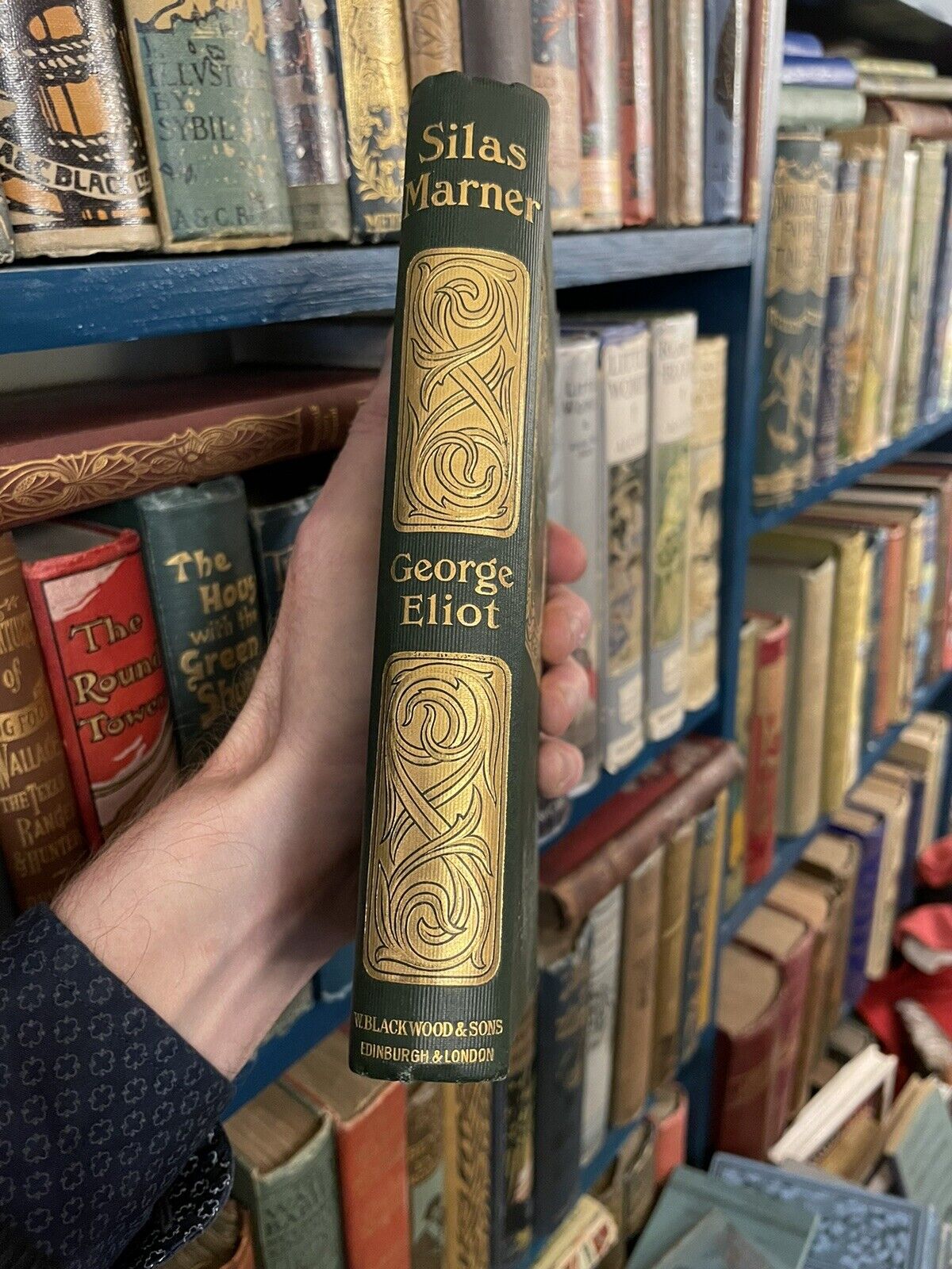 1899 Silas Marner by George Elliot : Art Nouveau Binding in Scarce Jacket