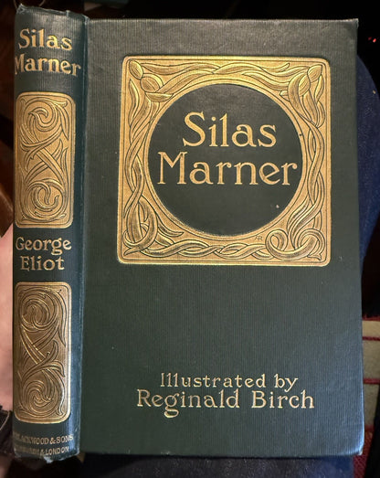 1899 Silas Marner by George Elliot : Art Nouveau Binding in Scarce Jacket