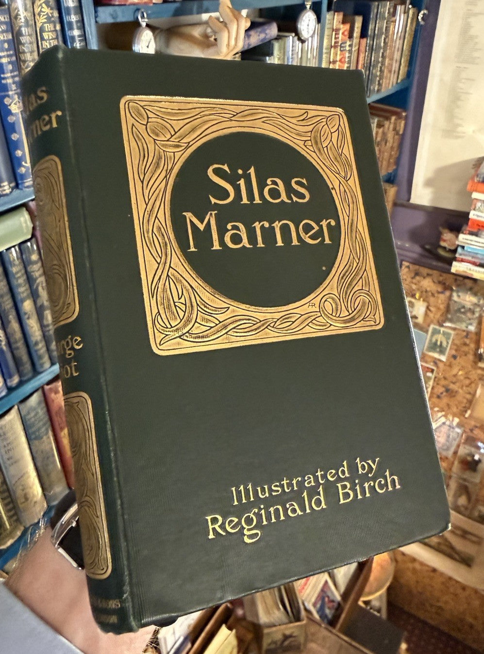 1899 Silas Marner by George Elliot : Art Nouveau Binding in Scarce Jacket