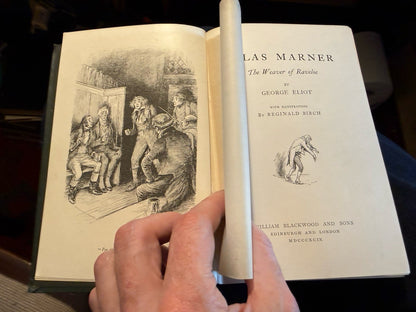 1899 Silas Marner by George Elliot : Art Nouveau Binding in Scarce Jacket