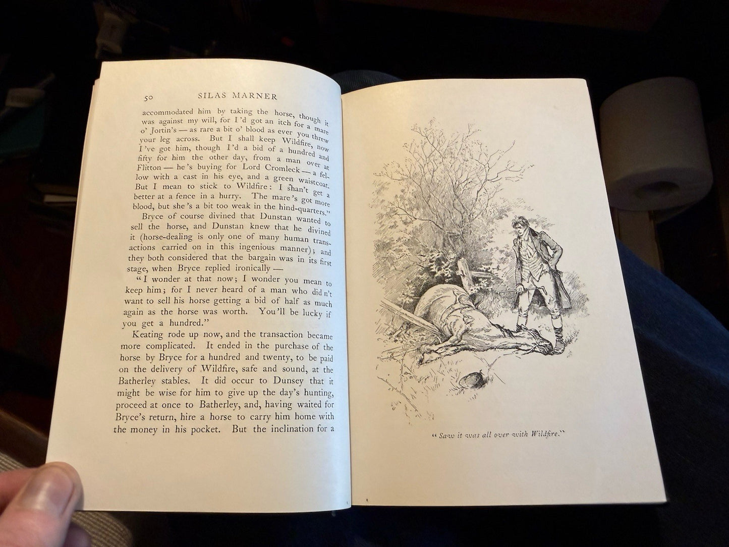 1899 Silas Marner by George Elliot : Art Nouveau Binding in Scarce Jacket