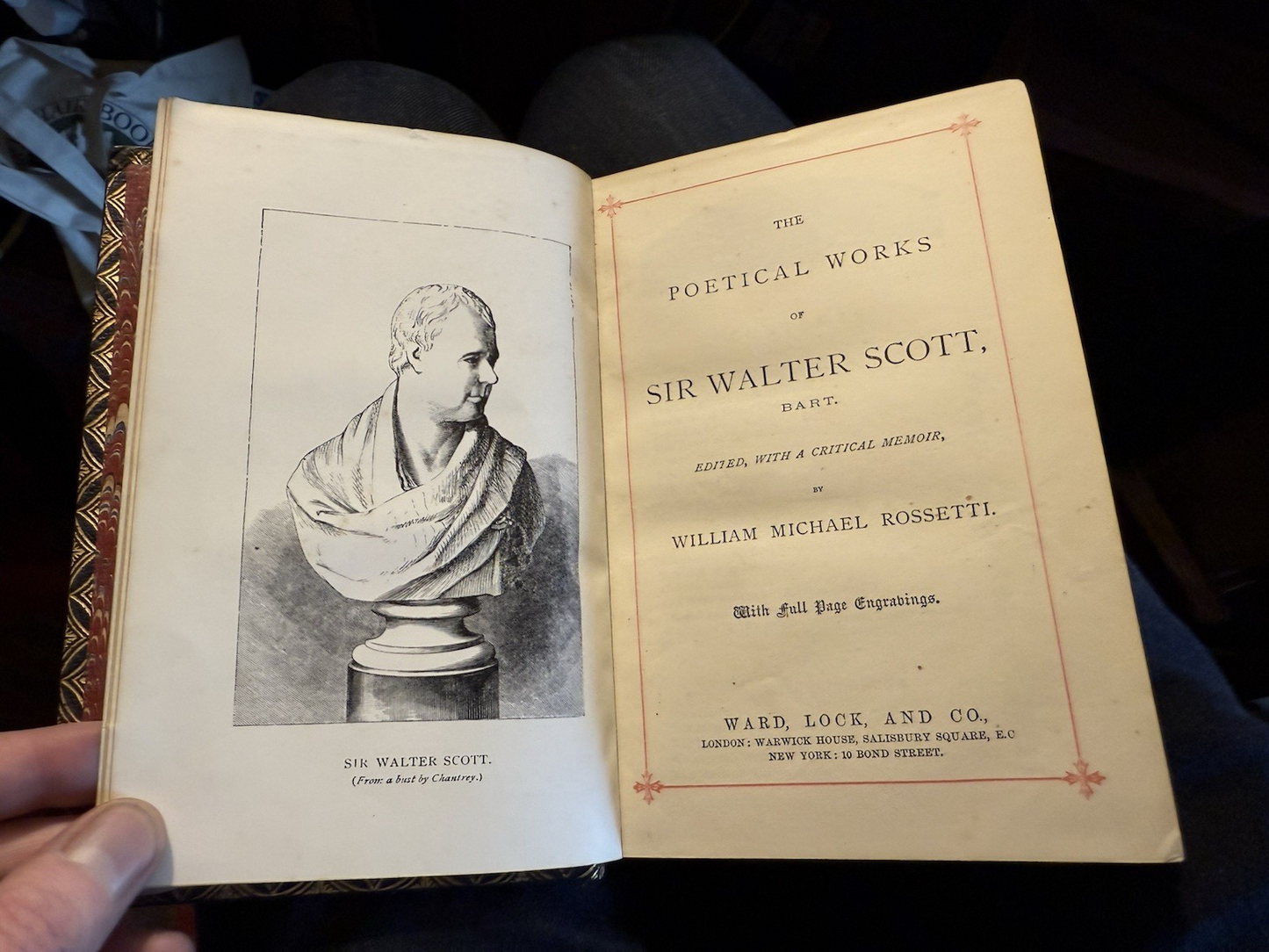 The Poetical Works of Sir Walter Scott : Illustrated : Fine Binding c1885