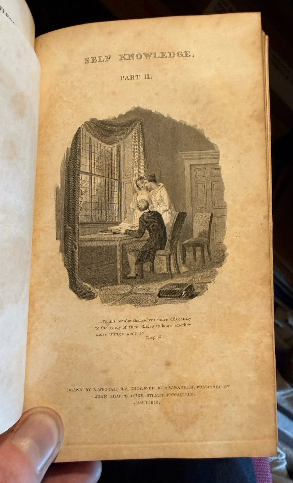 1824 Self-Knowledge, A Treatise : John Mason : Unsigned Fine Binding
