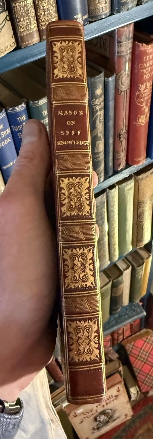 1824 Self-Knowledge, A Treatise : John Mason : Unsigned Fine Binding