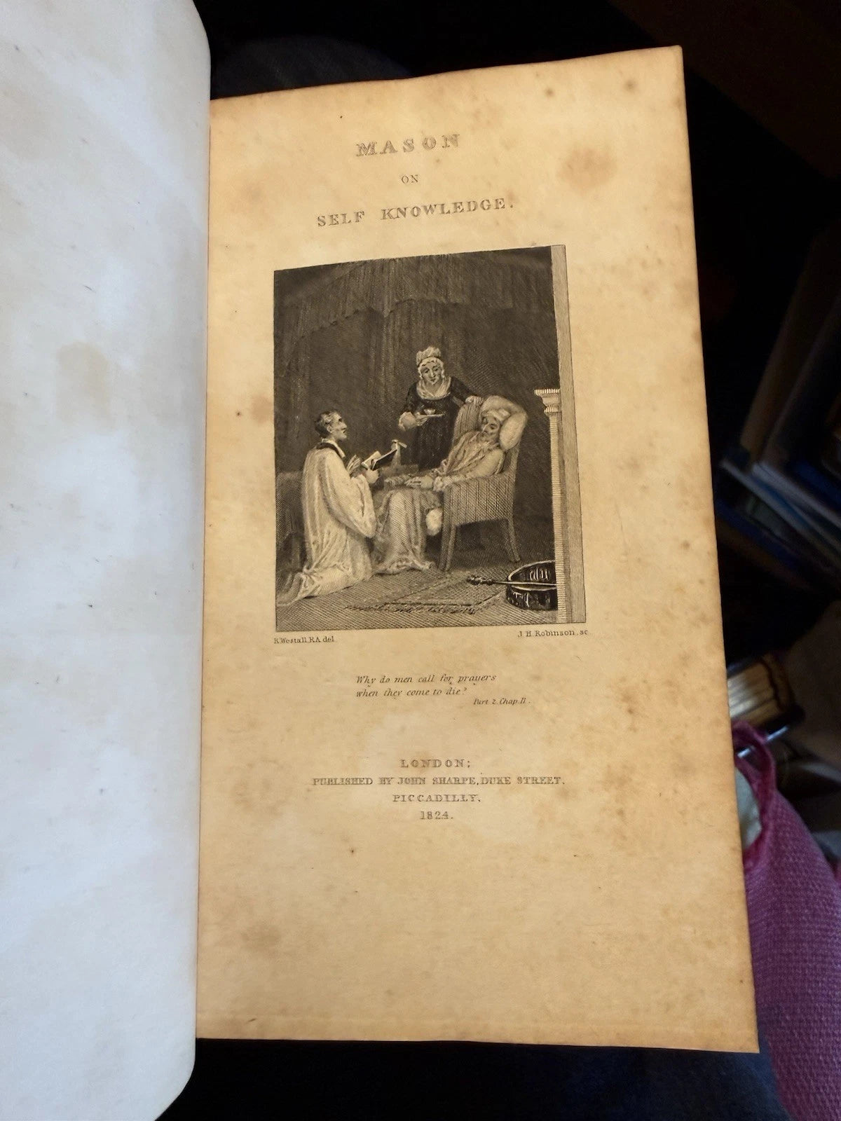 1824 Self-Knowledge, A Treatise : John Mason : Unsigned Fine Binding