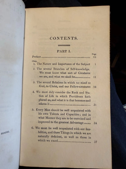 1824 Self-Knowledge, A Treatise : John Mason : Unsigned Fine Binding