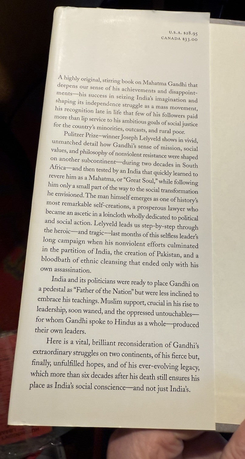Great Soul: Mahatma Gandhi & His Struggle with India (SIGNED) Joseph Lelyveld