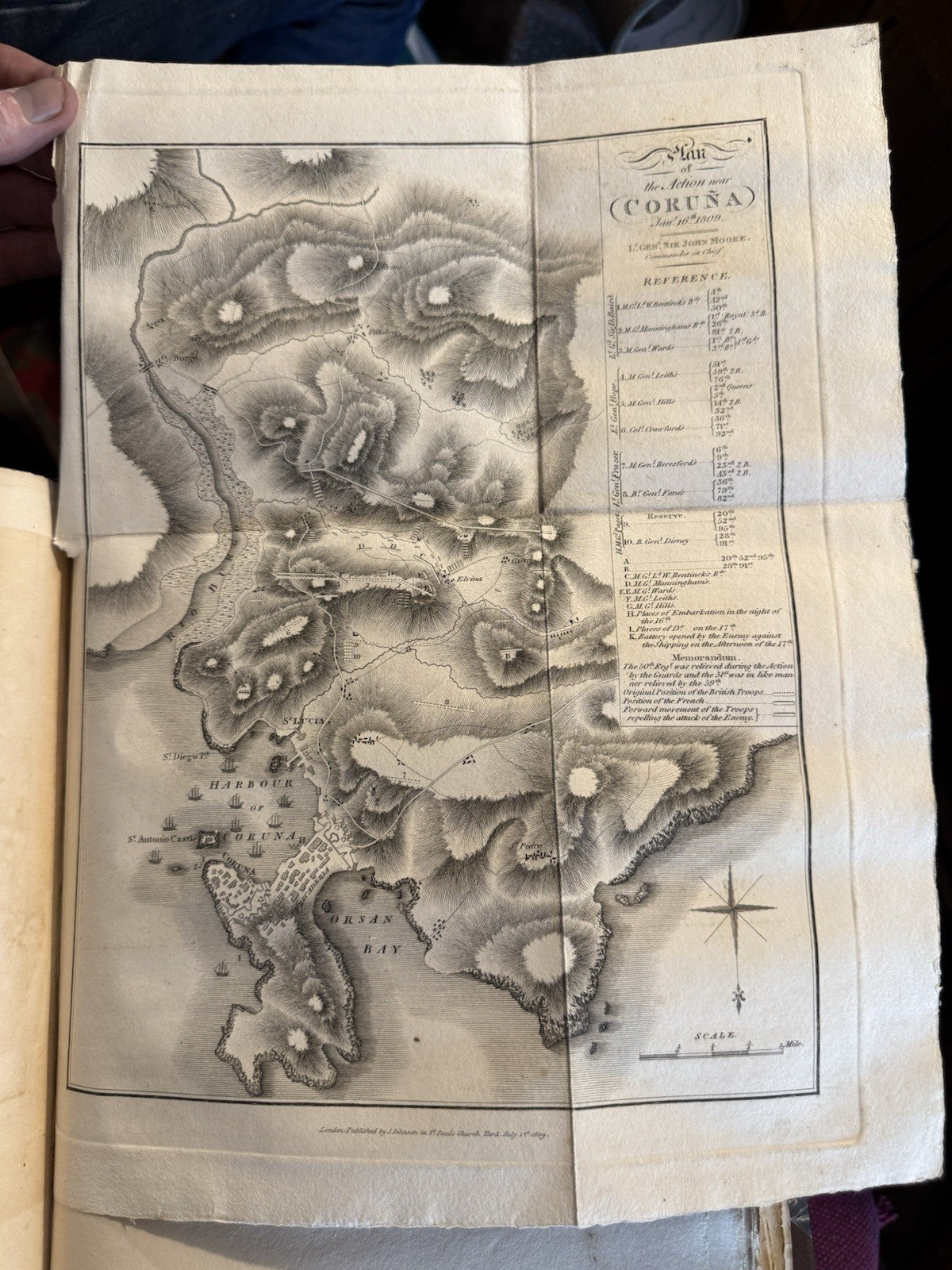 1809 Campaign of the British Army in Spain : J Moore : Peninsular War : Maps