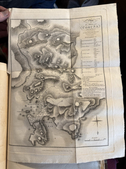 1809 Campaign of the British Army in Spain : J Moore : Peninsular War : Maps