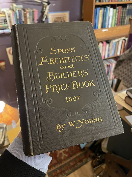 Spons Architects and Builders Price-Book (1897) Scarce Architecture Title