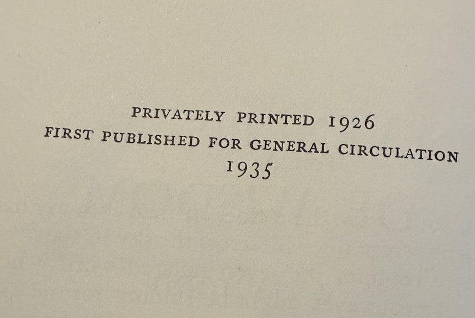 1935 Seven Pillars of Wisdom : T E Lawrence : First Printing of Trade Edition
