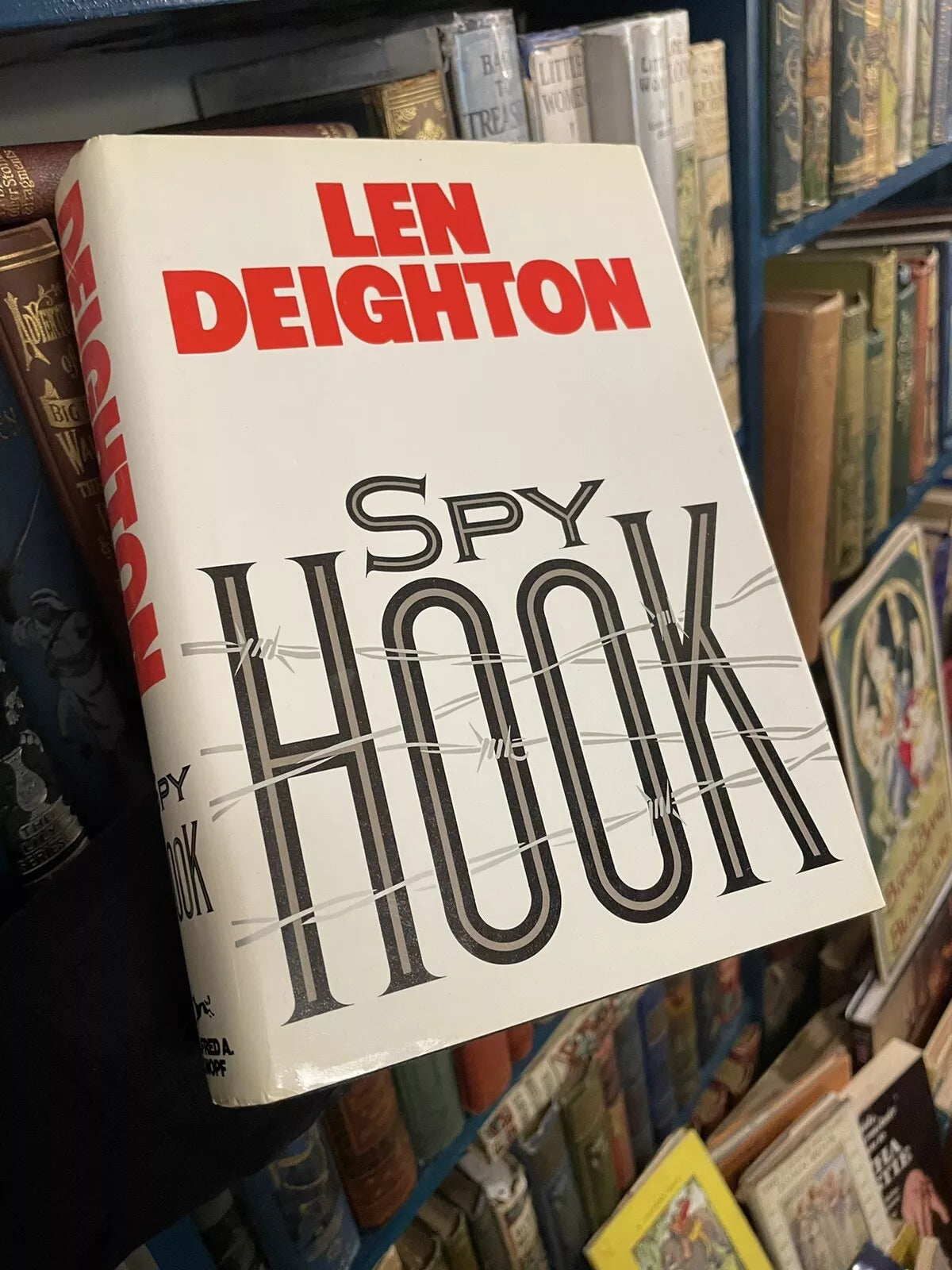 Len Deighton : Spy Hook : SIGNED : First Edition : Espionage : Hardback in DJ