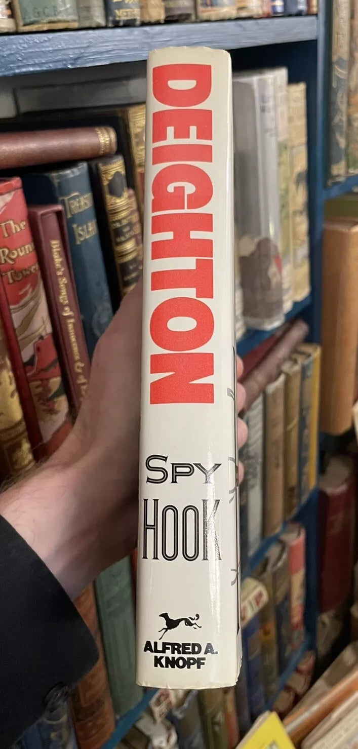 Len Deighton : Spy Hook : SIGNED : First Edition : Espionage : Hardback in DJ