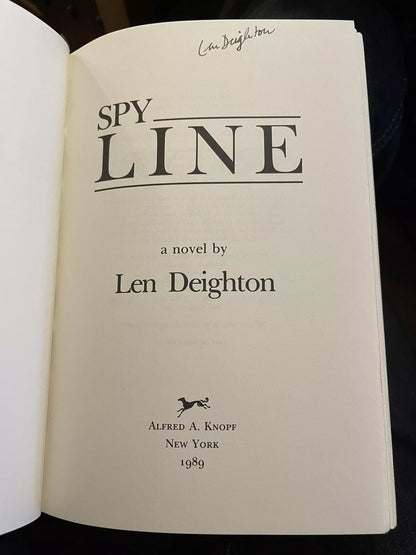 Len Deighton : Spy Line : SIGNED : First Edition : Espionage : Hardback in DJ