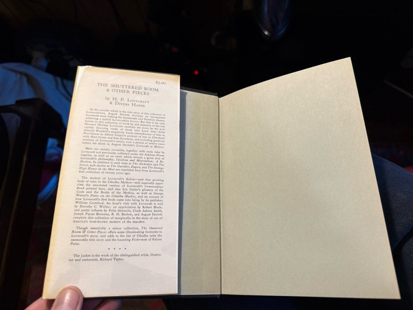 H P Lovecraft : The Shuttered Room : Arkham House 1959 : Signed by Robert Bloch