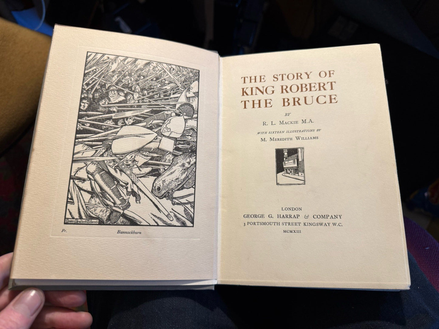 1913 The Story of Robert the Bruce : Scotland History : Mackie : 16 Plates : VGC
