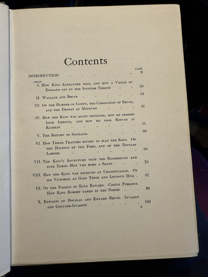 1913 The Story of Robert the Bruce : Scotland History : Mackie : 16 Plates : VGC