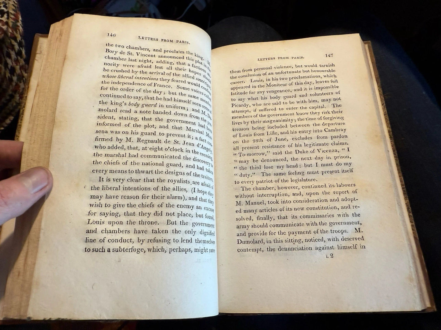1816 The Substance of Some Letters Written by an Englishman at Paris